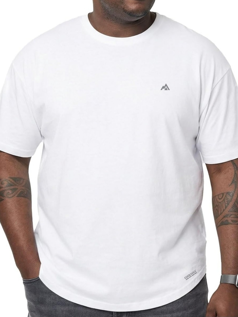 Light Gray Men’s Crew Neck Short Sleeve Shirt - Comfort Fit. Size 2XT. NWT.